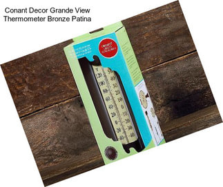 Conant Decor Grande View Thermometer Bronze Patina