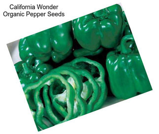 California Wonder Organic Pepper Seeds