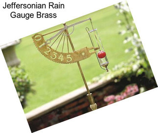 Jeffersonian Rain Gauge Brass