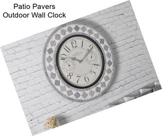 Patio Pavers Outdoor Wall Clock