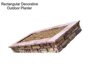 Rectangular Decorative Outdoor Planter