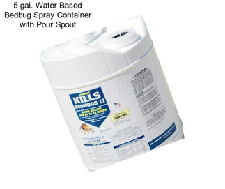 5 gal. Water Based Bedbug Spray Container with Pour Spout