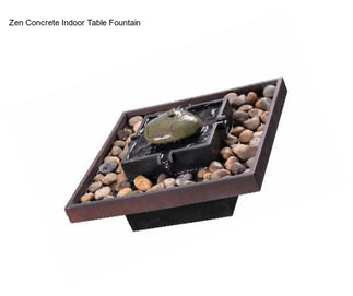 Zen Concrete Indoor Table Fountain