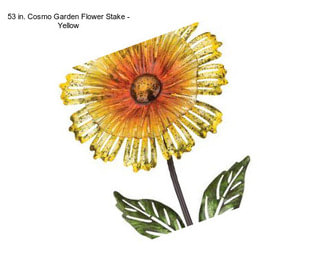 53 in. Cosmo Garden Flower Stake - Yellow