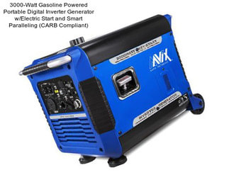 3000-Watt Gasoline Powered Portable Digital Inverter Generator w/Electric Start and Smart Paralleling (CARB Compliant)