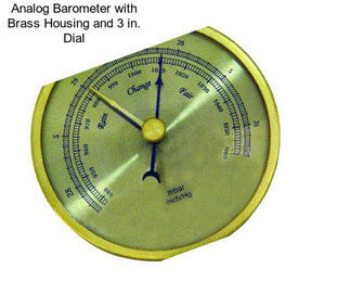 Analog Barometer with Brass Housing and 3 in. Dial