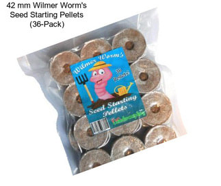 42 mm Wilmer Worm\'s Seed Starting Pellets (36-Pack)