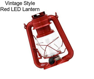 Vintage Style Red LED Lantern