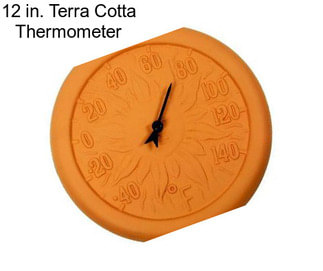 12 in. Terra Cotta Thermometer