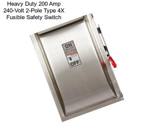 Heavy Duty 200 Amp 240-Volt 2-Pole Type 4X Fusible Safety Switch