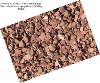 0.50 cu. ft. 40 lbs. 3/4 in. Chestnut Red Decorative Landscaping Gravel (20-Bag Pallet)