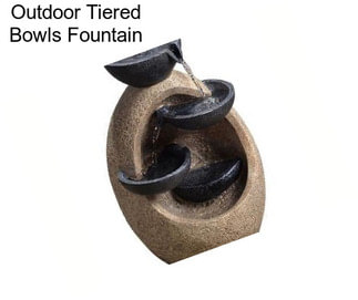 Outdoor Tiered Bowls Fountain
