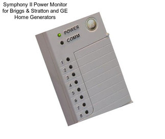 Symphony II Power Monitor for Briggs & Stratton and GE Home Generators