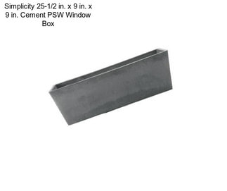 Simplicity 25-1/2 in. x 9 in. x 9 in. Cement PSW Window Box