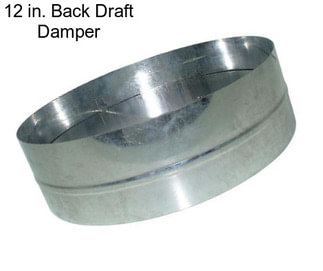 12 in. Back Draft Damper