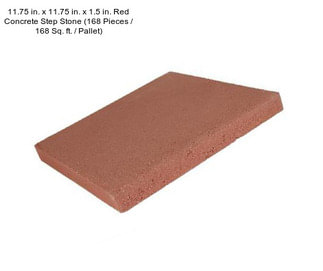 11.75 in. x 11.75 in. x 1.5 in. Red Concrete Step Stone (168 Pieces / 168 Sq. ft. / Pallet)