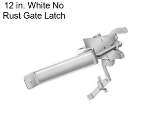 12 in. White No Rust Gate Latch