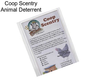 Coop Scentry Animal Deterrent