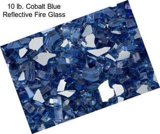 10 lb. Cobalt Blue Reflective Fire Glass