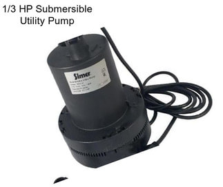 1/3 HP Submersible Utility Pump