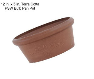 12 in. x 5 in. Terra Cotta PSW Bulb Pan Pot