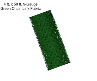 4 ft. x 50 ft. 9-Gauge Green Chain Link Fabric