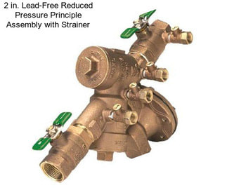 2 in. Lead-Free Reduced Pressure Principle Assembly with Strainer