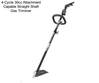 4-Cycle 30cc Attachment Capable Straight Shaft Gas Trimmer