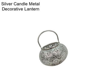 Silver Candle Metal Decorative Lantern