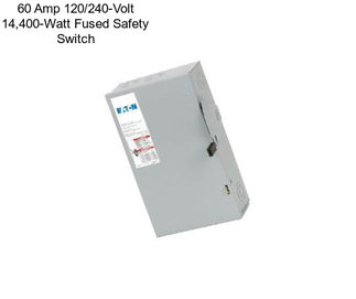 60 Amp 120/240-Volt 14,400-Watt Fused Safety Switch