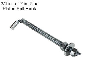 3/4 in. x 12 in. Zinc Plated Bolt Hook