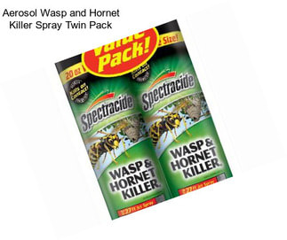 Aerosol Wasp and Hornet Killer Spray Twin Pack