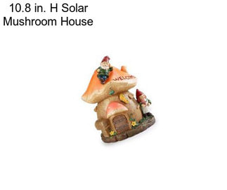 10.8 in. H Solar Mushroom House