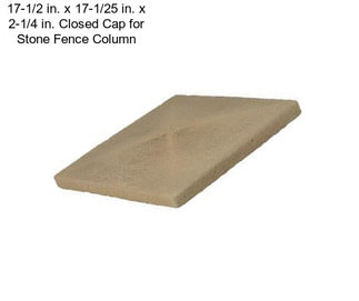 17-1/2 in. x 17-1/25 in. x 2-1/4 in. Closed Cap for Stone Fence Column