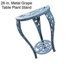 26 in. Metal Grape Table Plant Stand