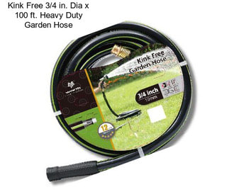 Kink Free 3/4 in. Dia x 100 ft. Heavy Duty Garden Hose