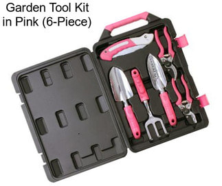 Garden Tool Kit in Pink (6-Piece)