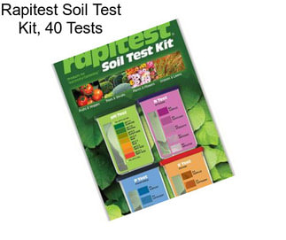 Rapitest Soil Test Kit, 40 Tests