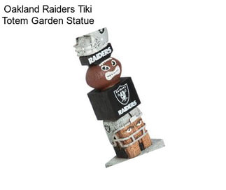 Oakland Raiders Tiki Totem Garden Statue