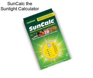 SunCalc the Sunlight Calculator