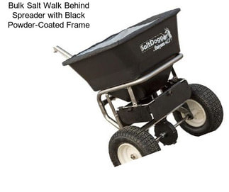 Bulk Salt Walk Behind Spreader with Black Powder-Coated Frame