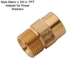 Male Metric x 3/8 in. FPT Adapter for Power Washers