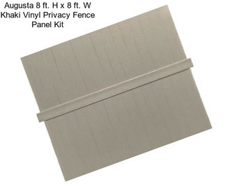 Augusta 8 ft. H x 8 ft. W Khaki Vinyl Privacy Fence Panel Kit