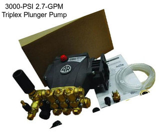 3000-PSI 2.7-GPM Triplex Plunger Pump