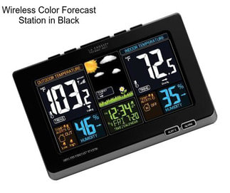 Wireless Color Forecast Station in Black