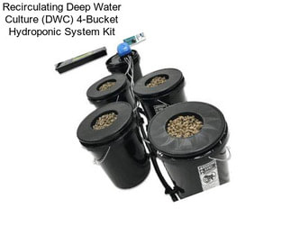 Recirculating Deep Water Culture (DWC) 4-Bucket Hydroponic System Kit