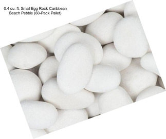 0.4 cu. ft. Small Egg Rock Caribbean Beach Pebble (60-Pack Pallet)