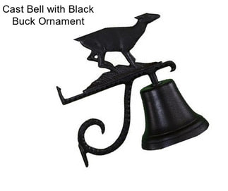 Cast Bell with Black Buck Ornament