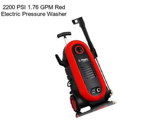 2200 PSI 1.76 GPM Red Electric Pressure Washer