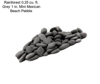 Rainforest 0.25 cu. ft. Grey 1 in. Mini Mexican Beach Pebble